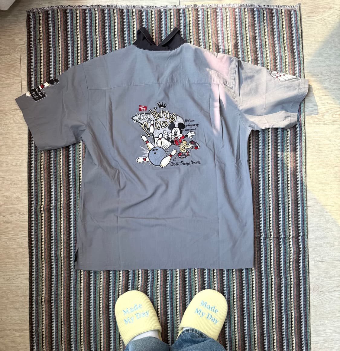 00s 디즈니 미키마우스 볼링 셔츠 상품이미지4