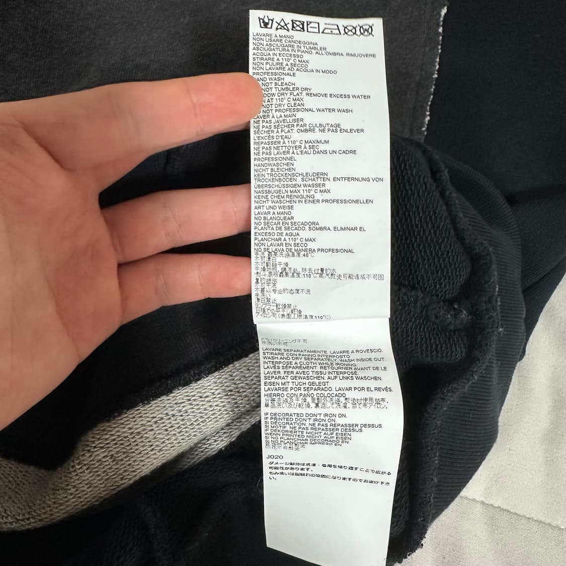 마르지엘라 17ss 리에디션 맨투맨 46 size 상품이미지7