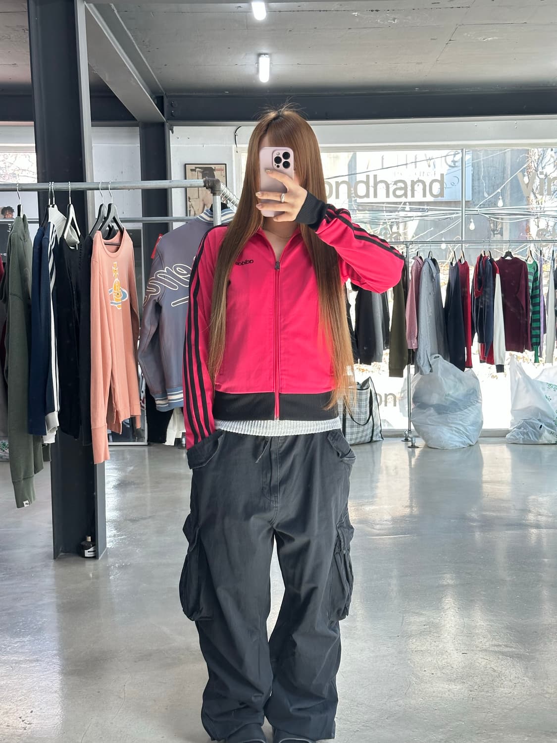 아디다스 베켄바우어 트랙 져지 핑크블랙 상품이미지2