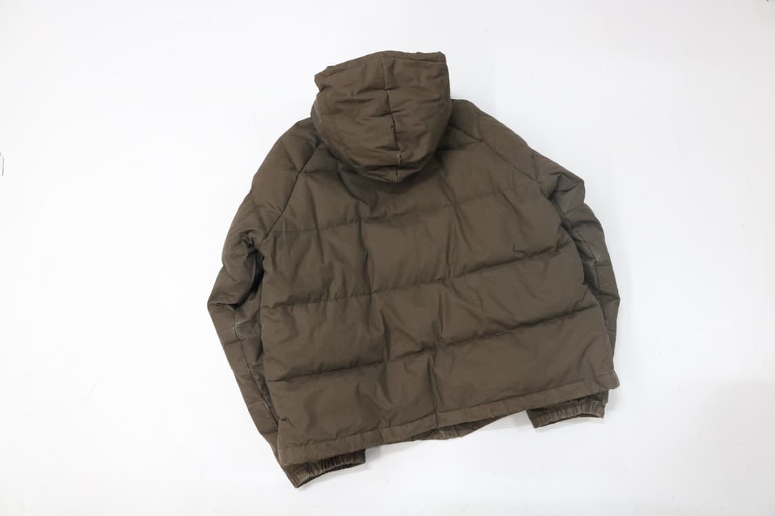 AS KNOW AS DE BASE 빈티지 브라운 후디 다운 패딩 (M) 상품이미지7