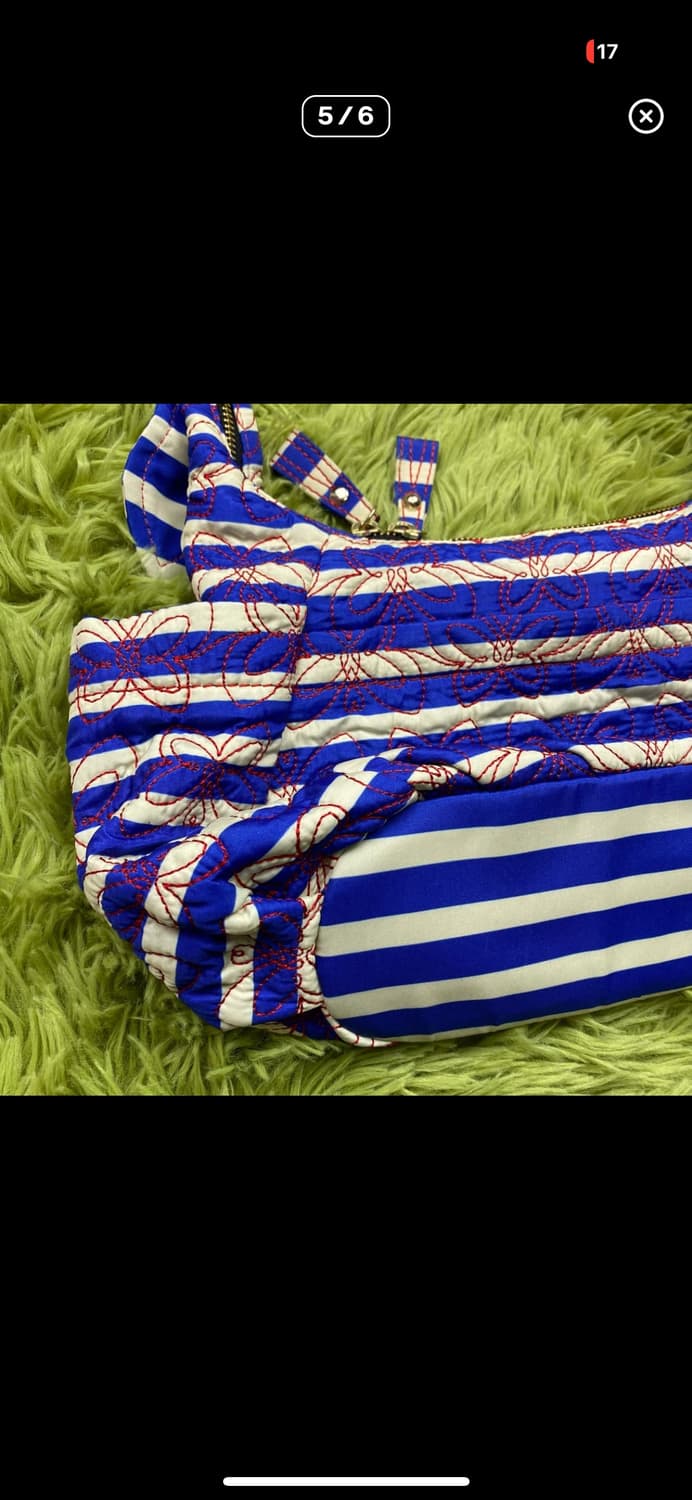 안나수이 버터플라이 나비 퀄티트 스트라이프 크로스백 상품이미지4