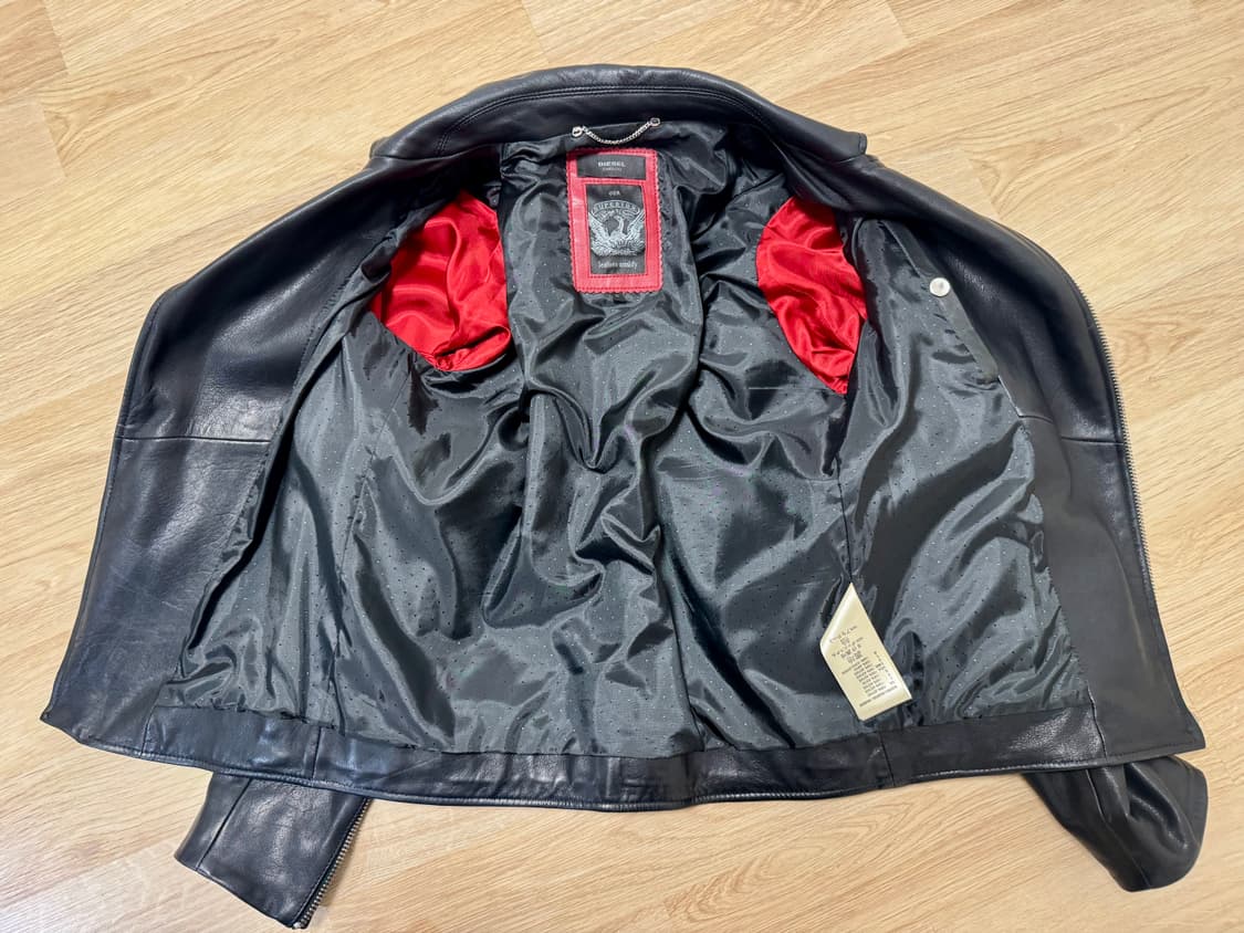 DIESEL TIMELESS / 램스킨 라이더 자켓 (유니섹스) 상품이미지3