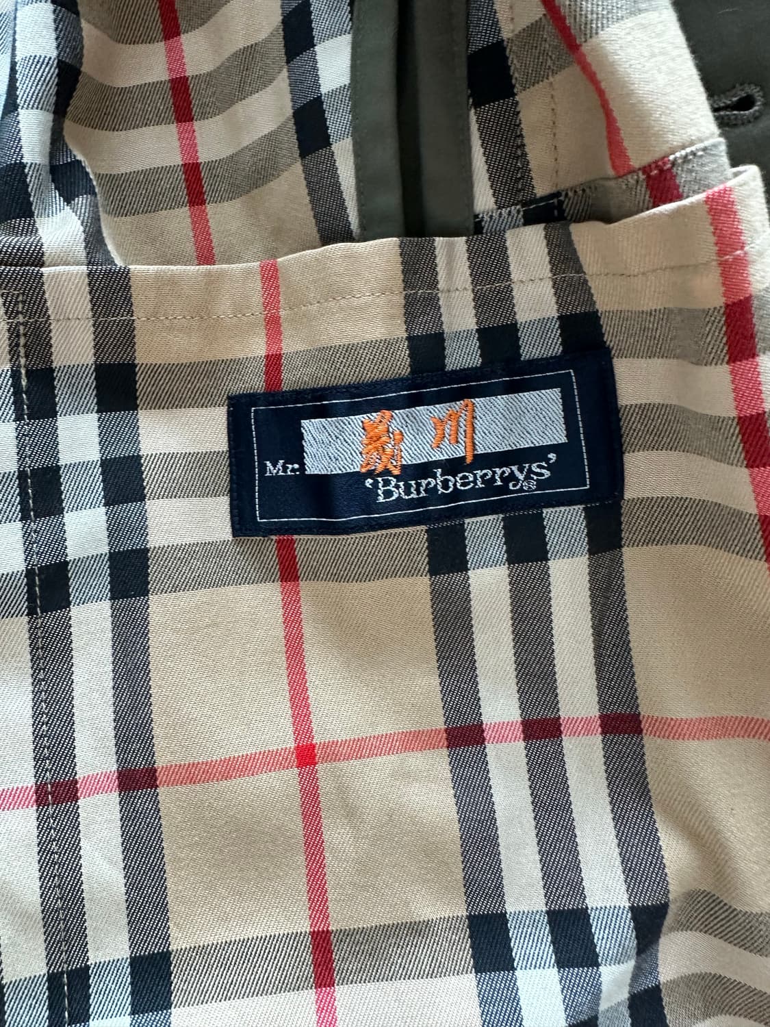 90S 빈티지 블루택 버버리 싱글코트 상품이미지4
