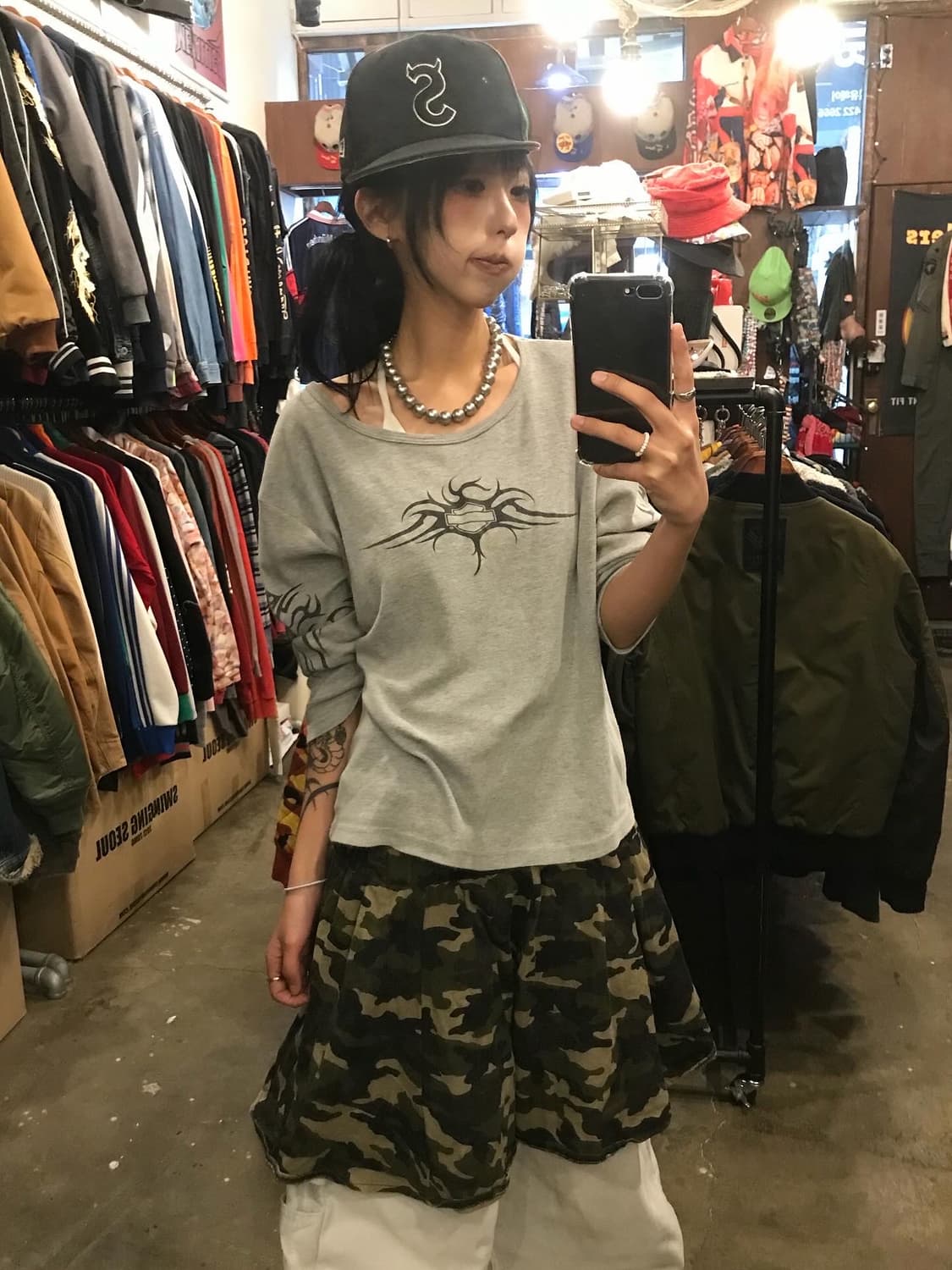 Harley-Davidson Half Long Sleeves 상품이미지4