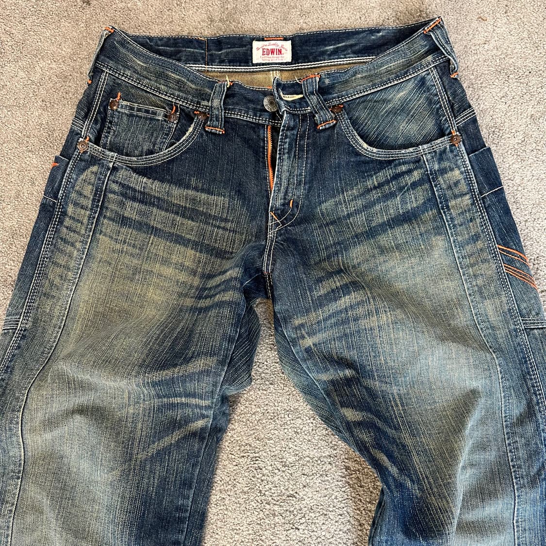 에드윈 빈티지 XV 라인 워싱 데님 팬츠(30) 상품이미지8