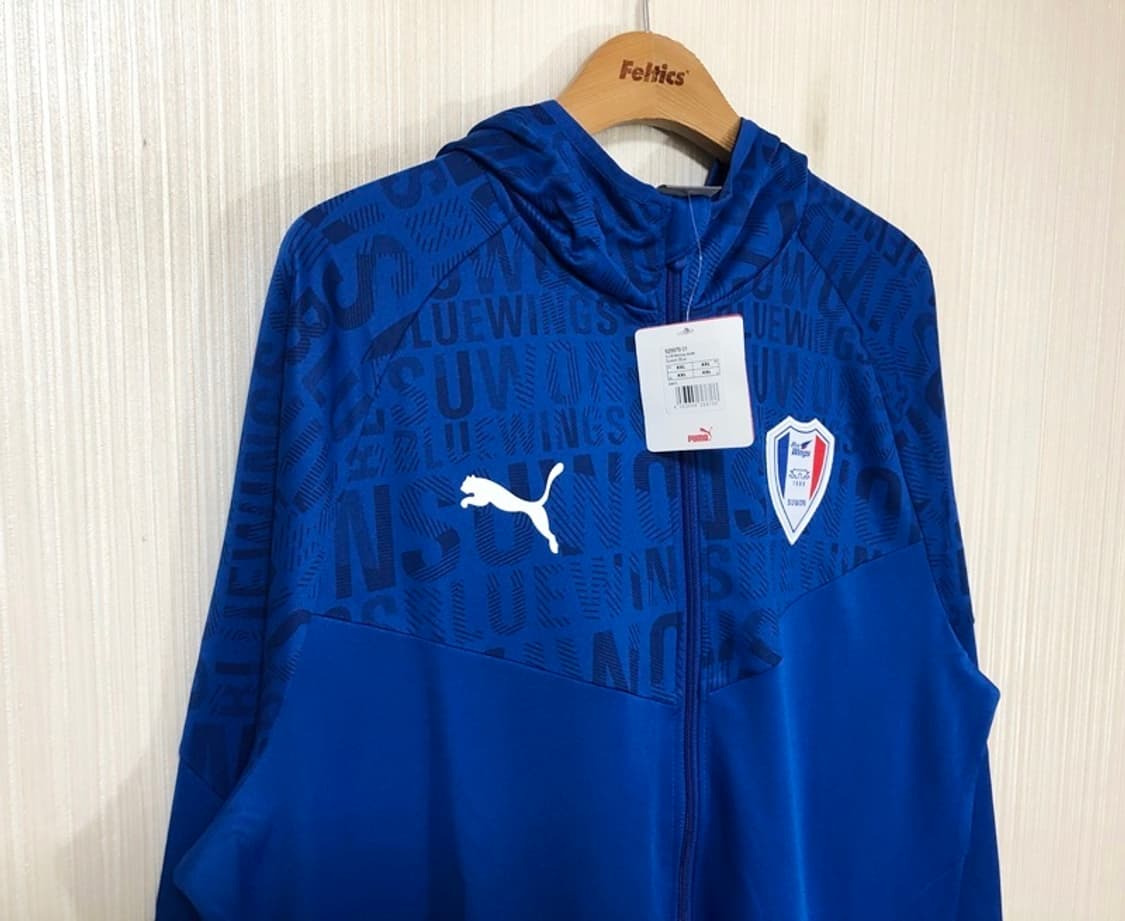 K리그 푸마 수원삼성블루윙즈 21시즌 후드집업 웜업자켓 XXL 상품이미지6