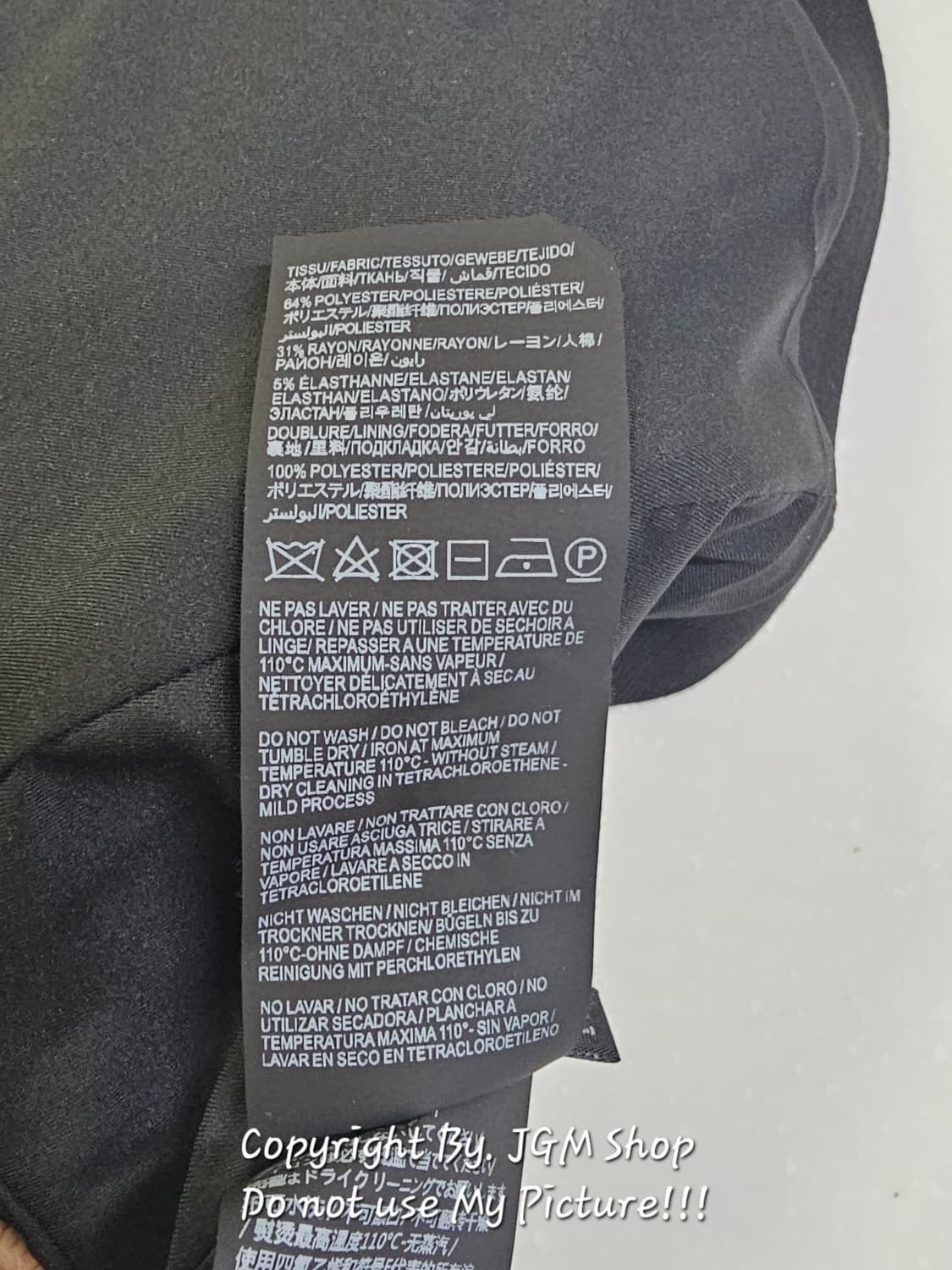 생로랑 크롭 블레이저 자켓 블랙  M 상품이미지3