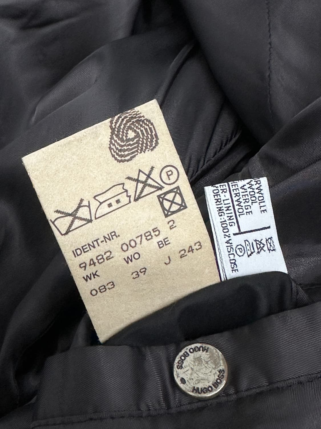 00s 휴고보스 캐시미어 봄버 자켓 XXL 상품이미지8