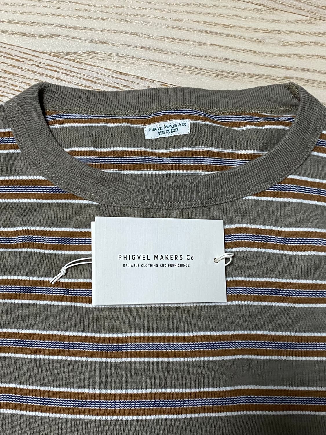 [4] phigvel 피그벨 보더 롱슬리브 상품이미지2