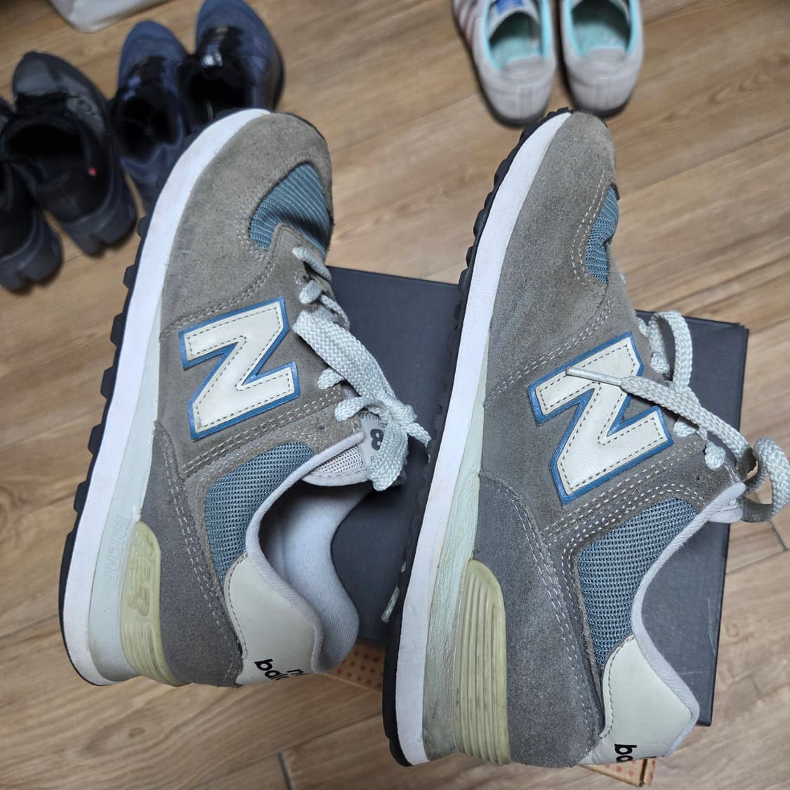 255 뉴발란스 574 그레이 블루 / 574BA2 운동화 상품이미지2