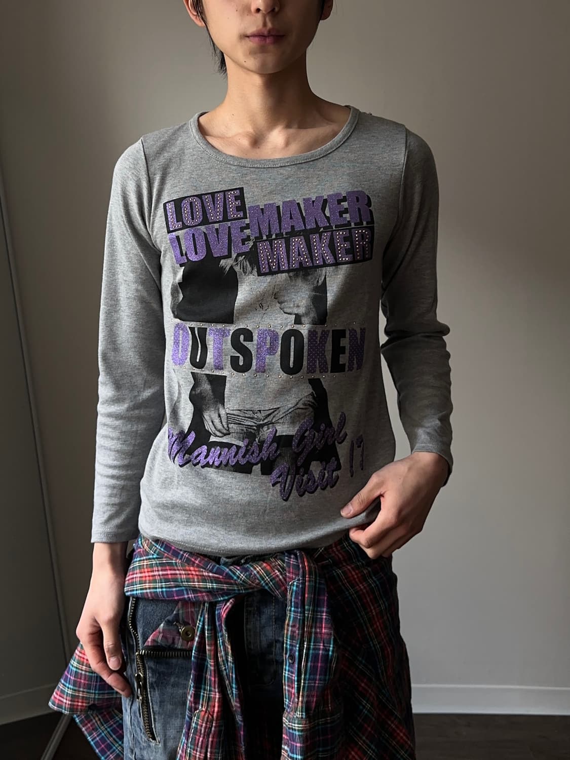 Cherry Pop 섹슈얼 프린트 롱 슬리브 상품이미지3