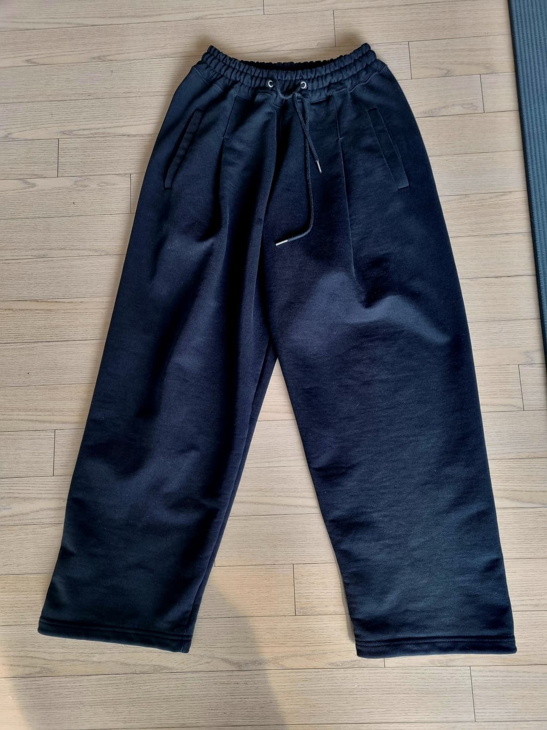 로커드 원턱 스웻팬츠 블랙 S 상품이미지1