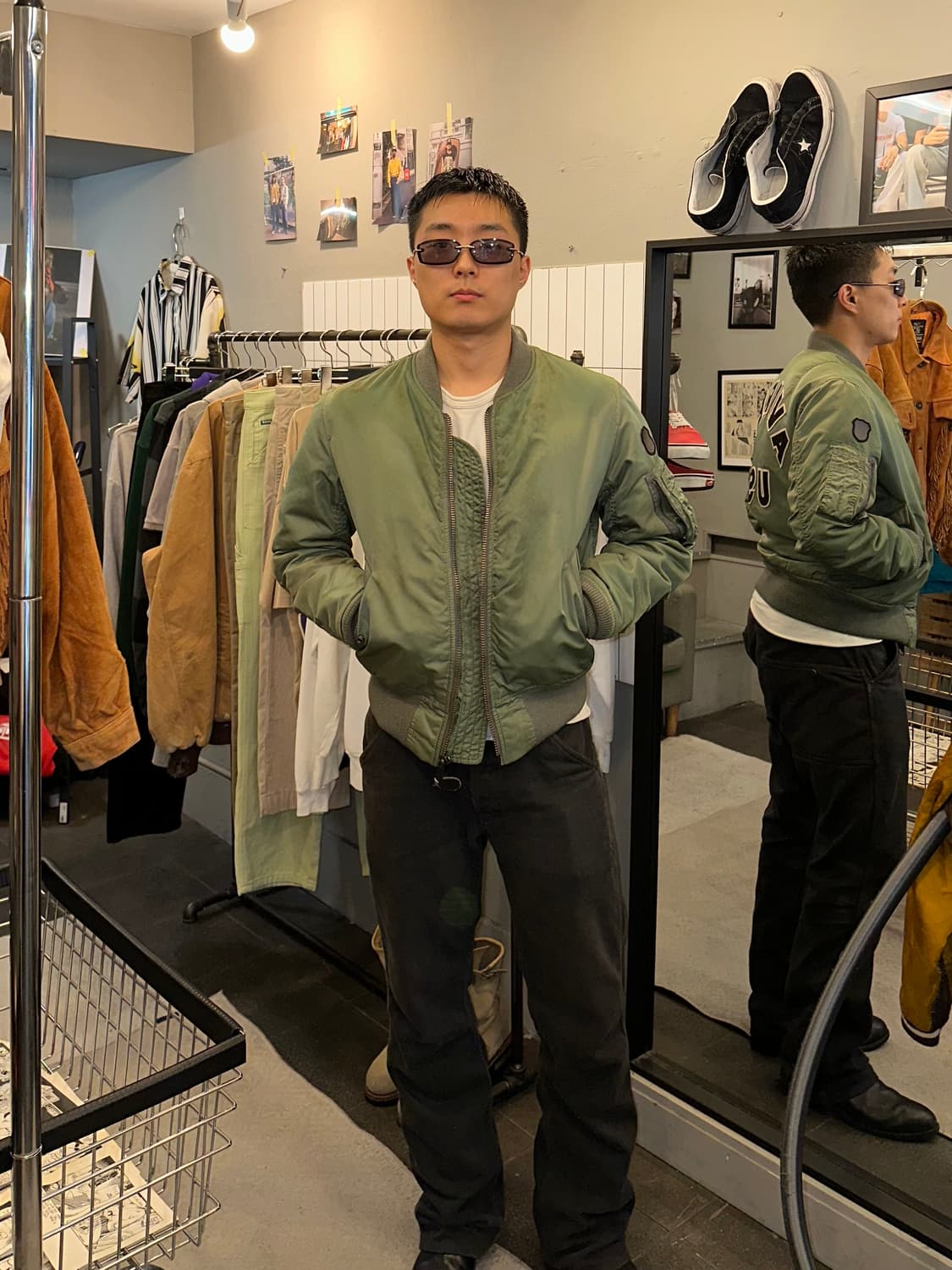 Avirex back logo Ma-1 flight jacket 상품이미지3