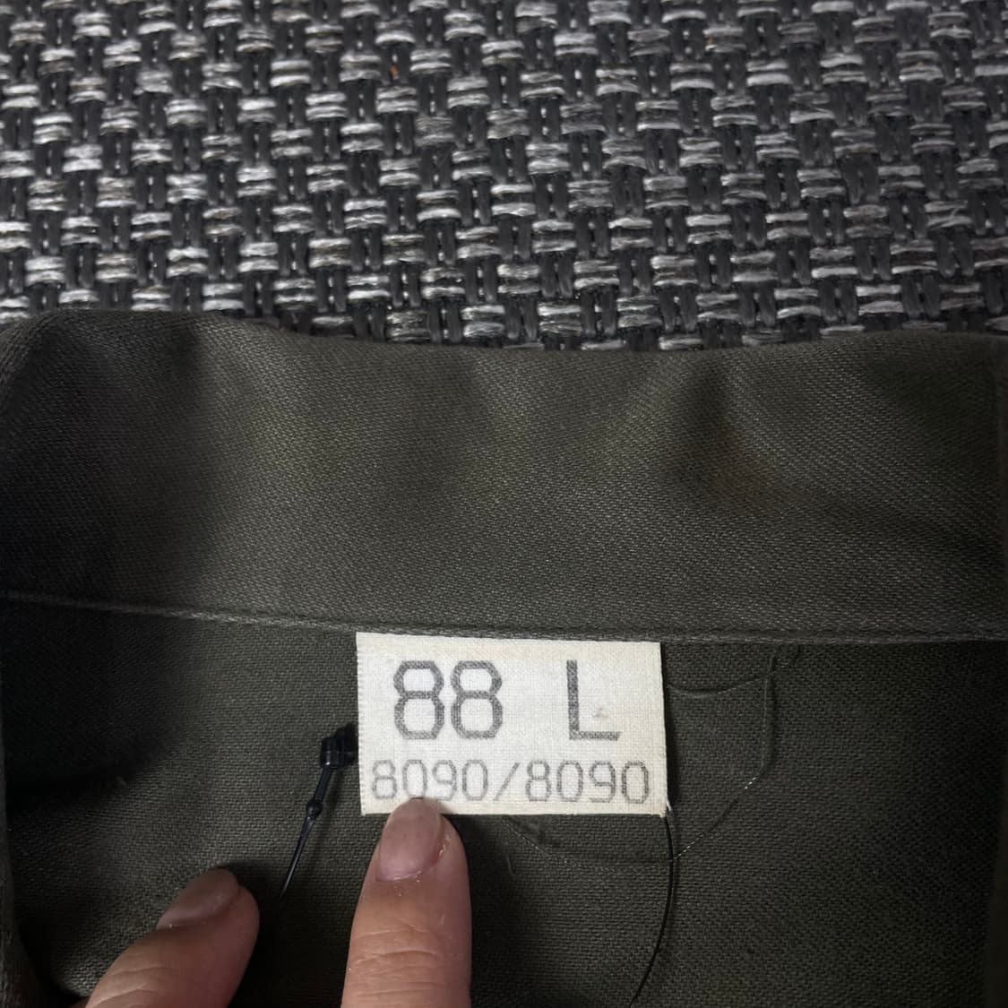 빈티지 밀리터리 카키 디테일 자켓 88 L 상품이미지4