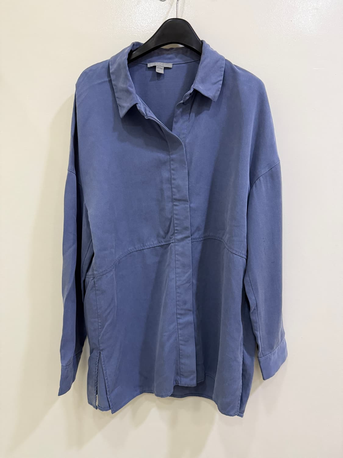 COS 코스 오버핏 블루 셔츠(정품) 상품이미지1