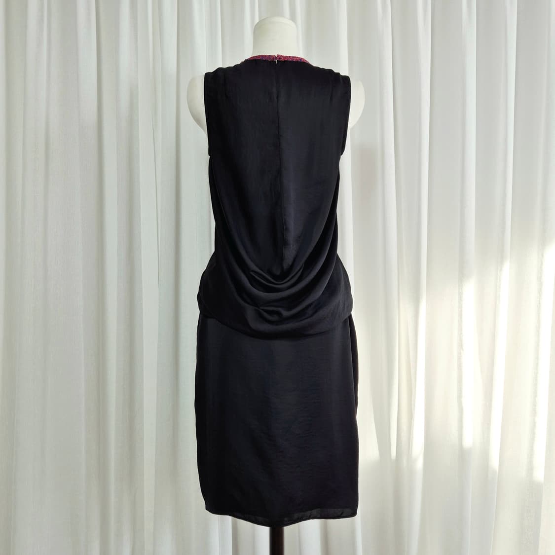 까르뱅 CARVEN 셔링 드레이프 원피스 드레스 (55) 상태최상 상품이미지3