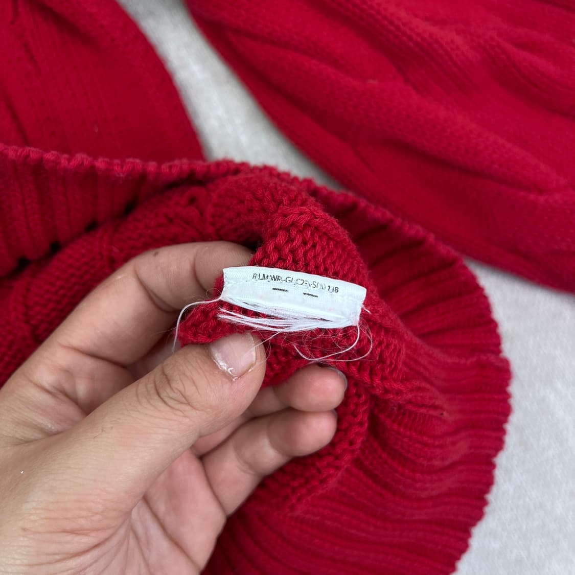 W 95 폴로 랄프로렌 커프스 꽈배기 니트 상품이미지5