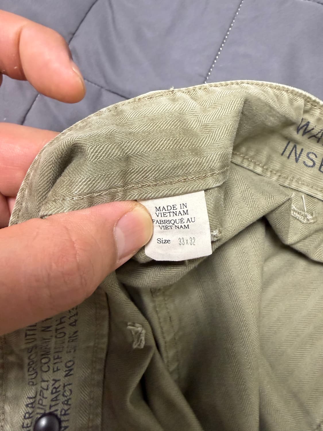 RRL 헤링본 퍼티그팬츠 33x32 상품이미지5