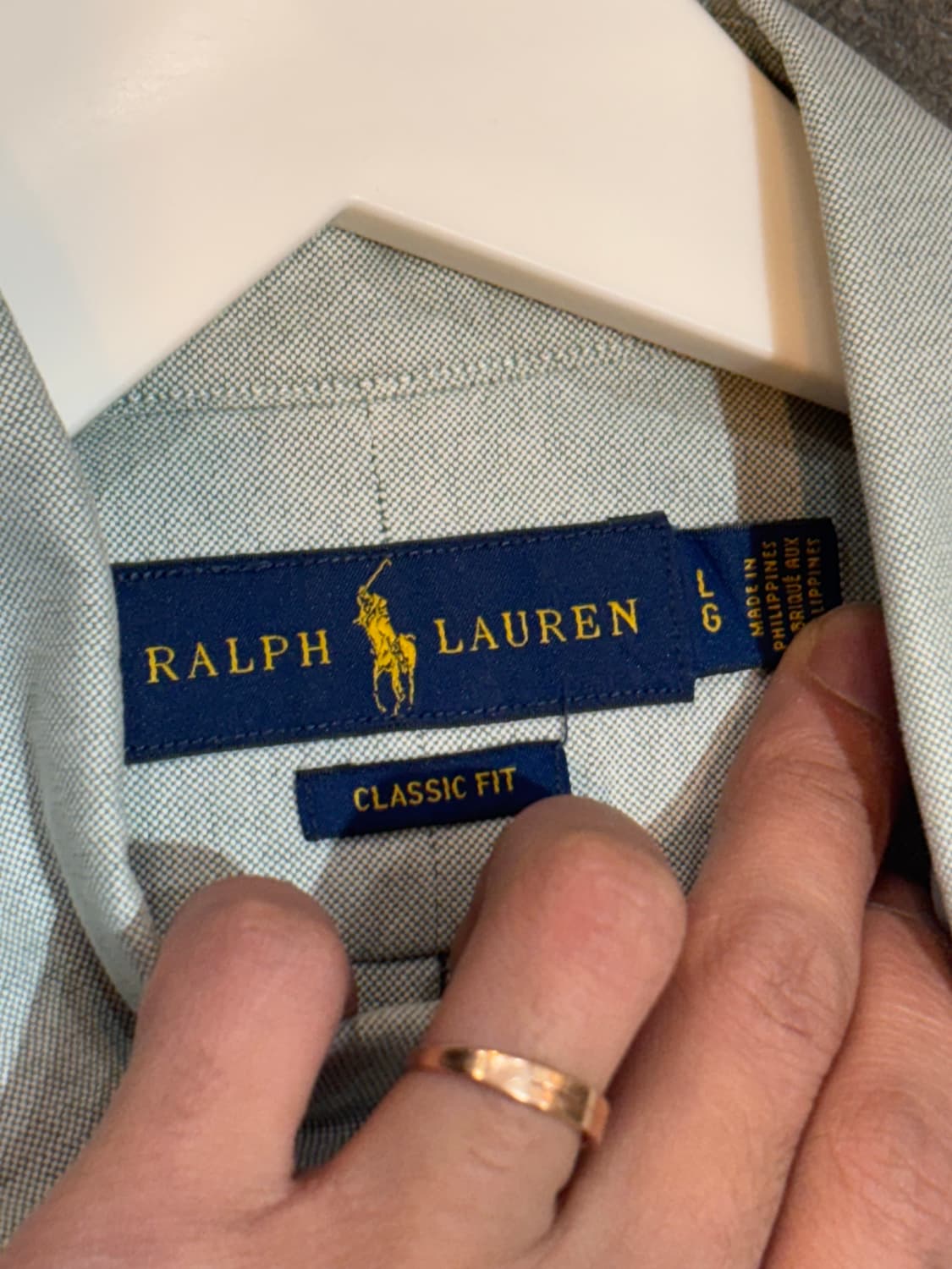 폴로 랄프로렌 옥스포드 셔츠 반팔 L사이즈 상품이미지5