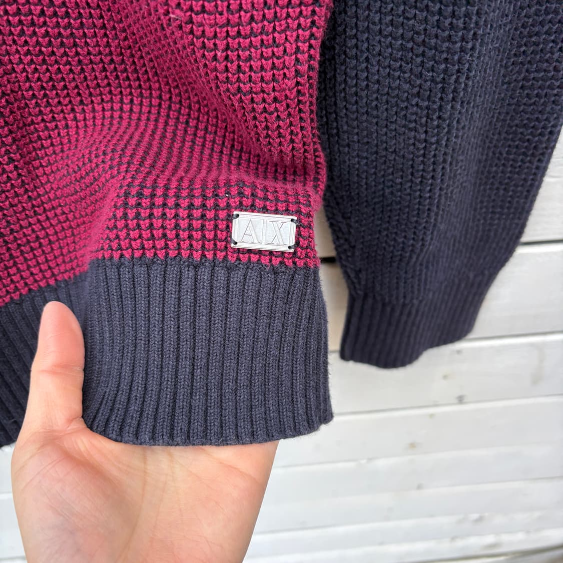 Armani Exchange 아르마니 익스체인지 후드 니트 상품이미지4