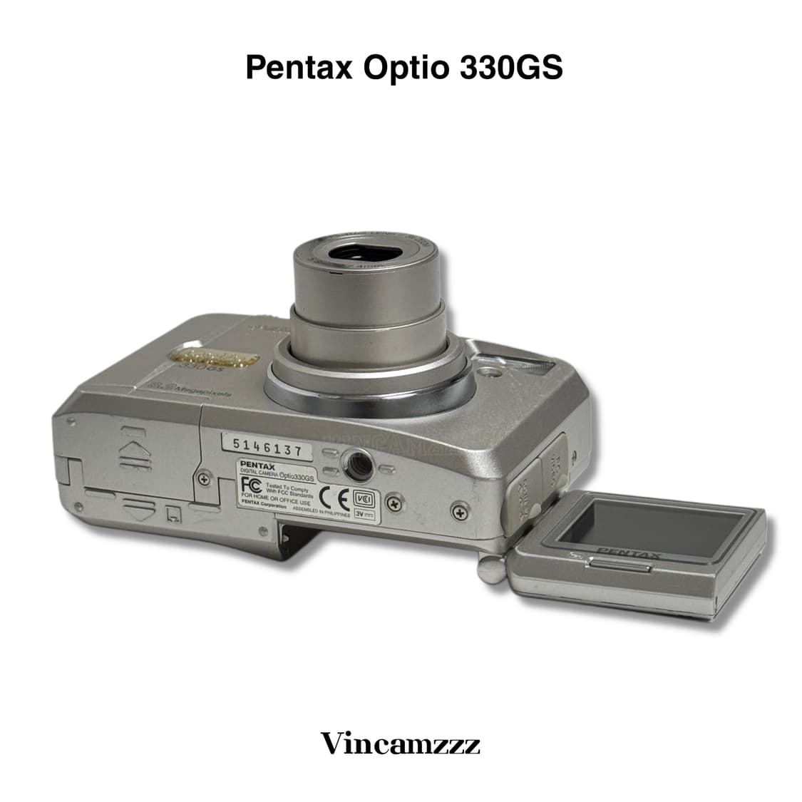 [레어] Pentax 펜탁스 OPTIO 330GS (셀피가능) 상품이미지7