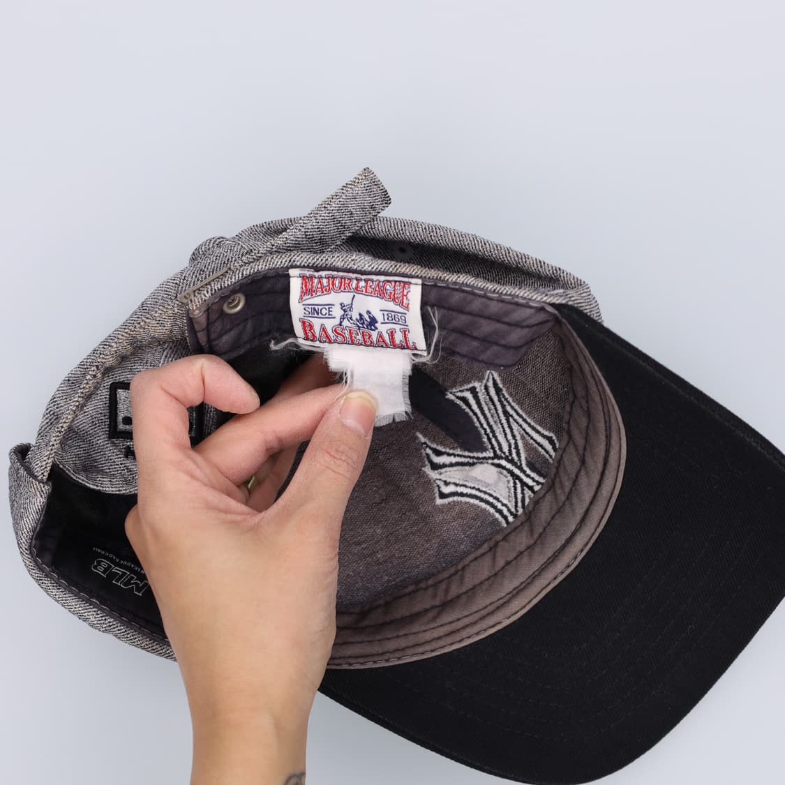 [F] MLB 뉴욕양키스 배색 볼캡 모자 1223H2 상품이미지4