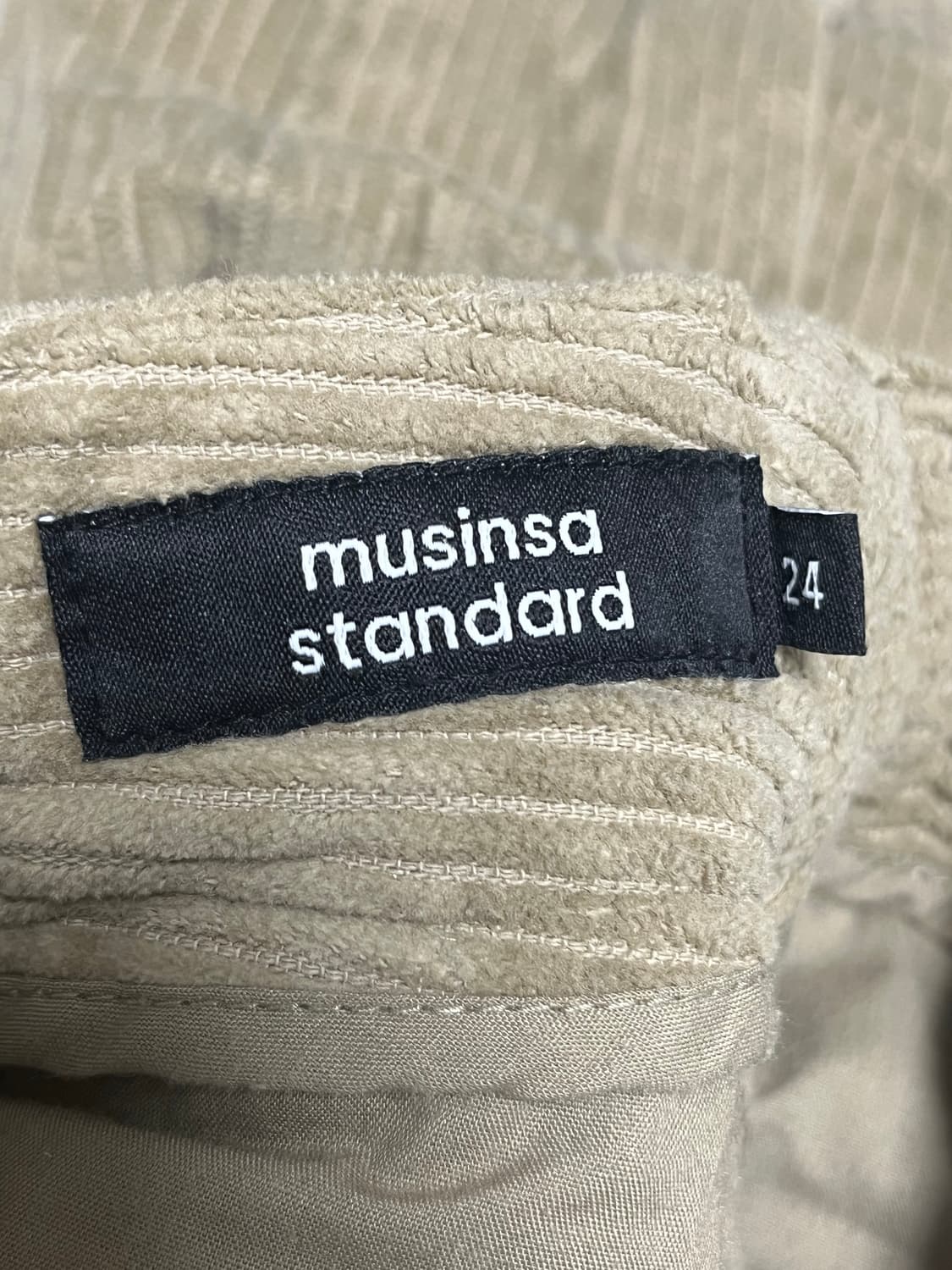 무신사 스탠다드 코듀로이 카고팬츠 24사이즈 상품이미지3