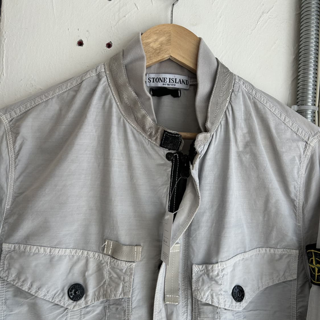 16436 - 스톤아일랜드 가먼트 다이 봄버 자켓 상품이미지3