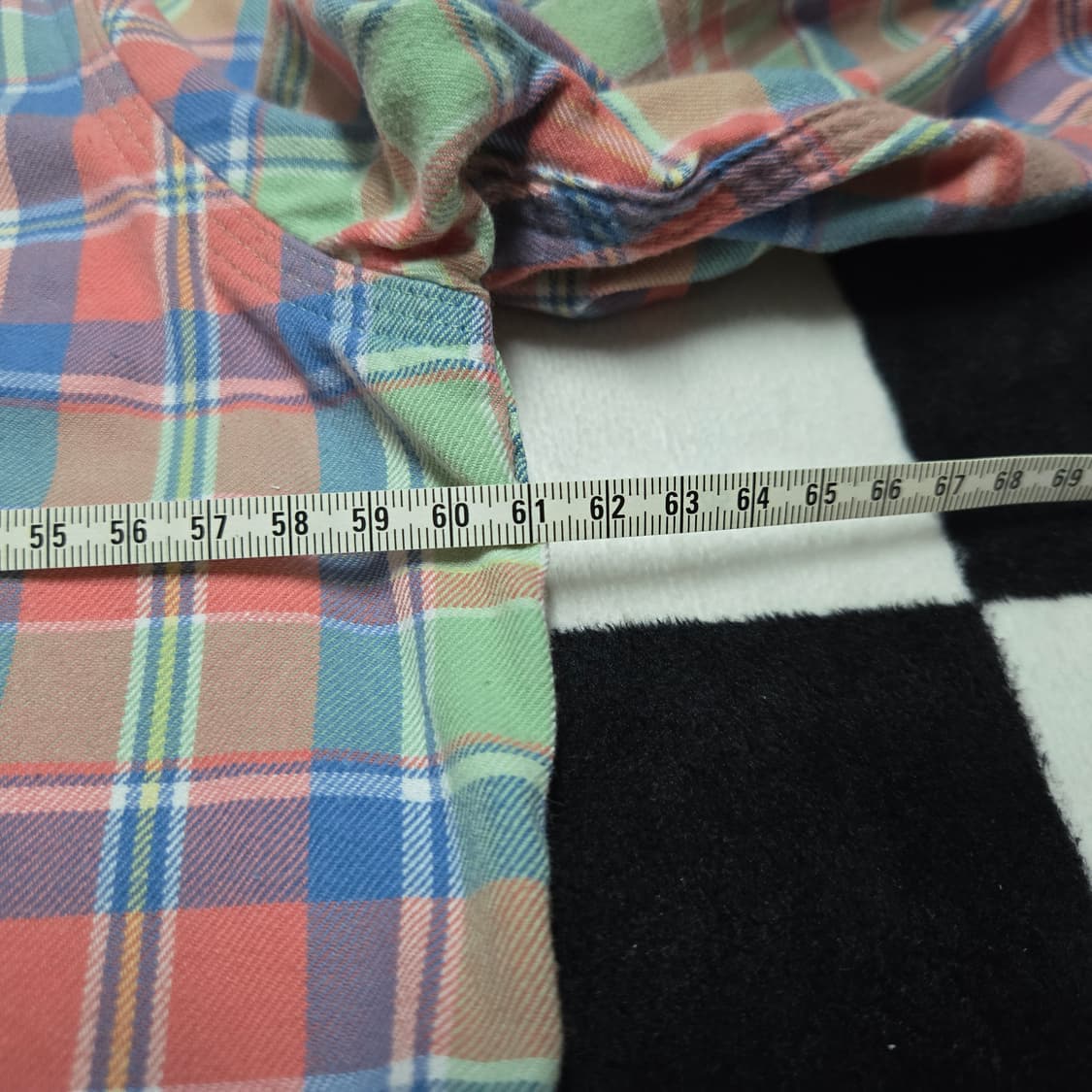 L 폴로랄프로렌 플란넬 체크 워크셔츠 핑크 상품이미지6