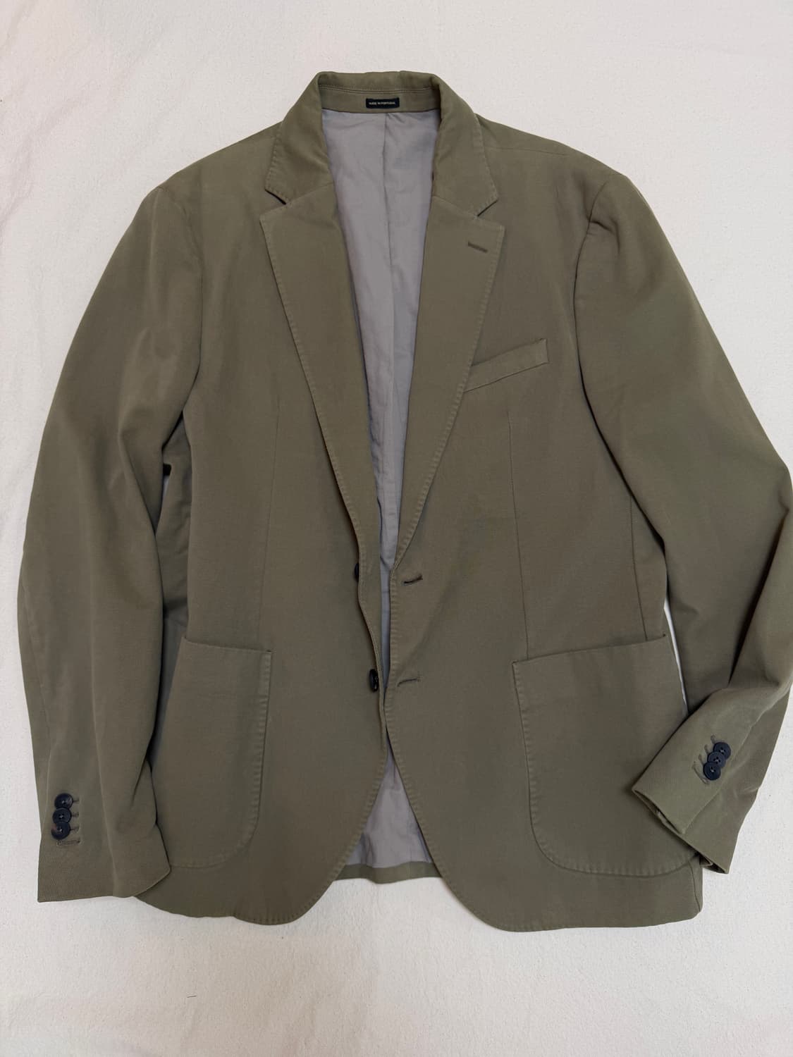 Massimo Dutti 마시모뚜띠 카키색 이탈리안 패브릭 자켓 상품이미지1