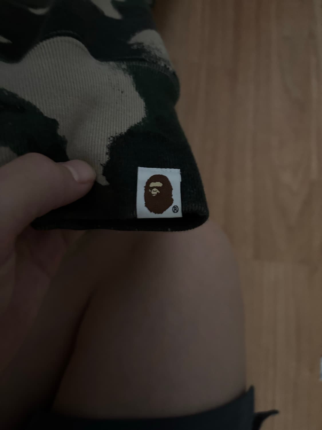 베이프 맵 카모 샤크 릴렉스드 핏 풀 집 후드 그린 샤크후드 상품이미지2