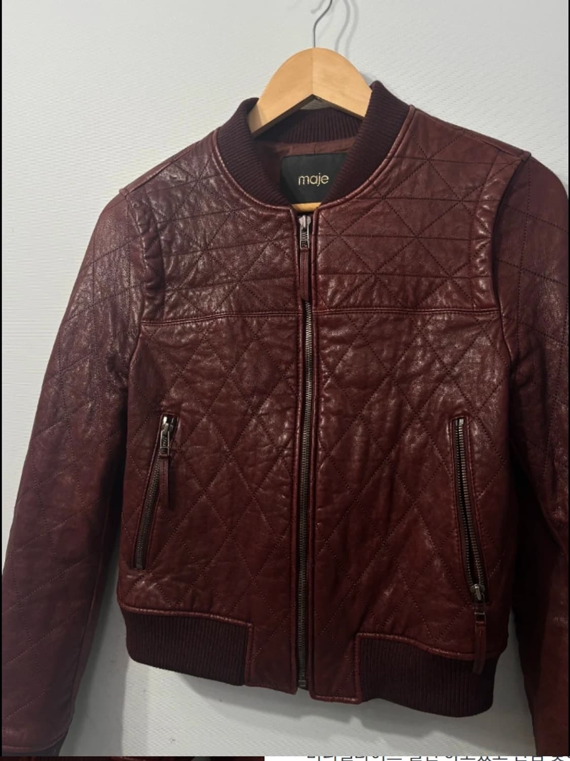 마쥬 여성 퀼팅 양가죽 봄버 자켓 55 상품이미지1