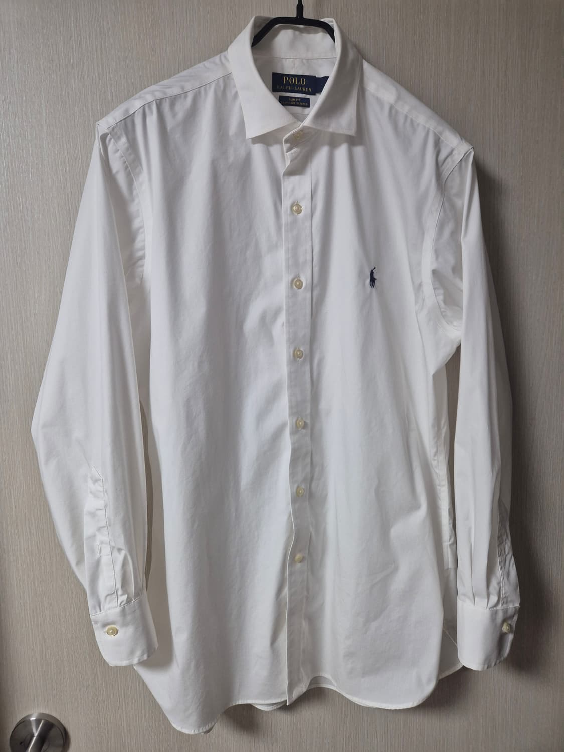 폴로 랄프로렌 이지케어 화이트 셔츠 남방 슬림핏 16 (32/34) 상품이미지1