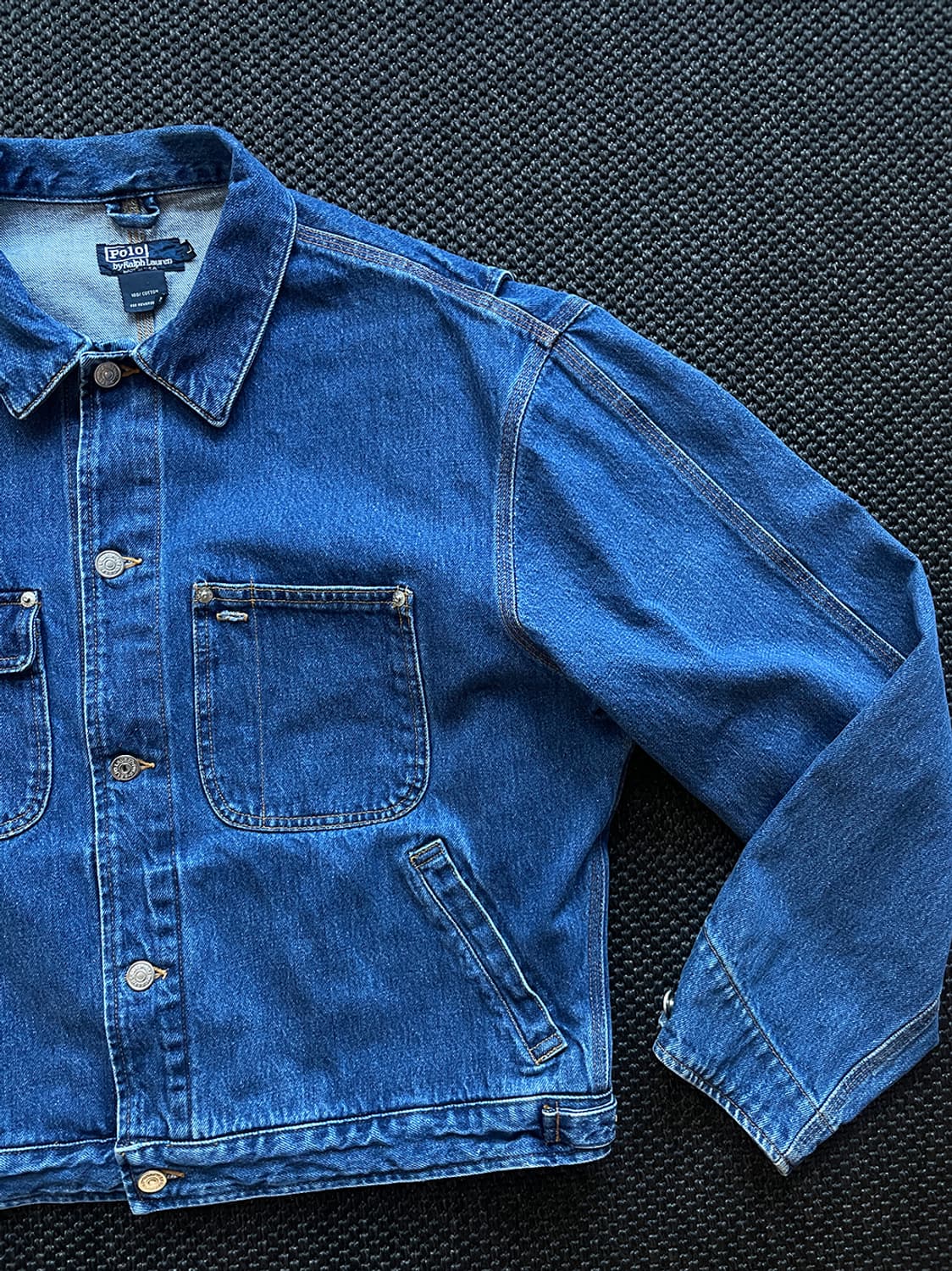 USA 폴로 던가리 데님 트러커 자켓 상품이미지2