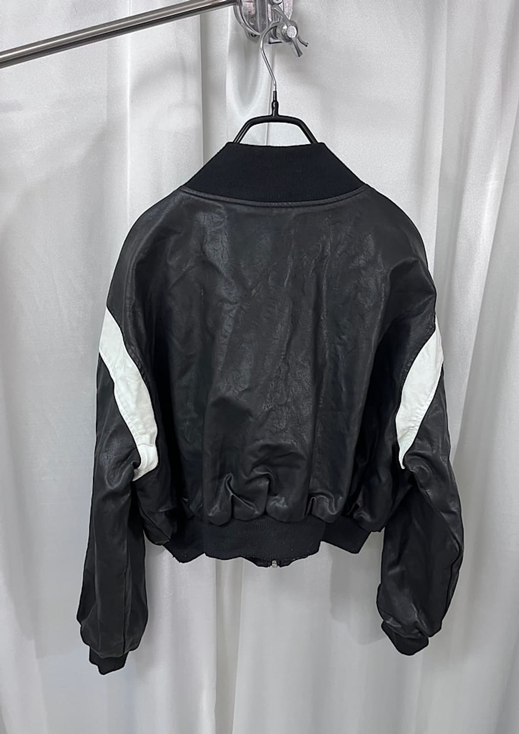 reversible leather crop jacket   상품이미지3