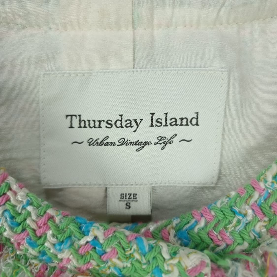 [써스데이아일랜드] 23S/S 반팔 트위드 자켓 M19620 상품이미지7