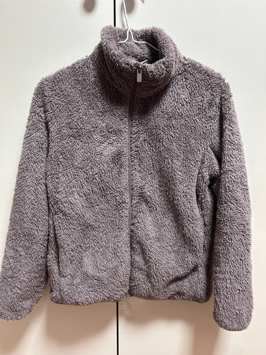 유니클로 뽀글이 후리스 S 라벤더 색상 상품이미지1