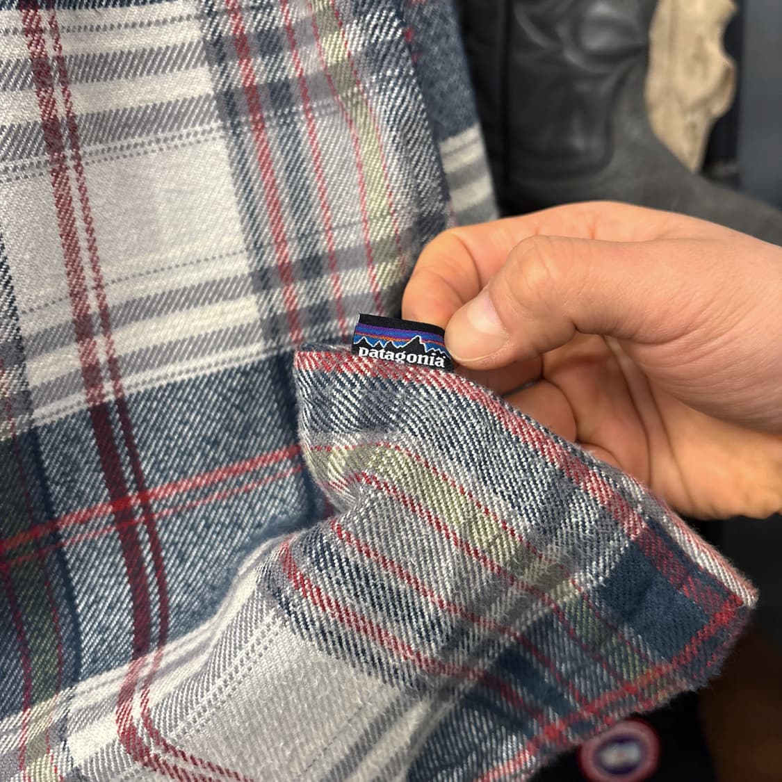 파타고니아 오가닉코튼 피요르드 플란넬 체크셔츠 투포켓 N879 상품이미지5