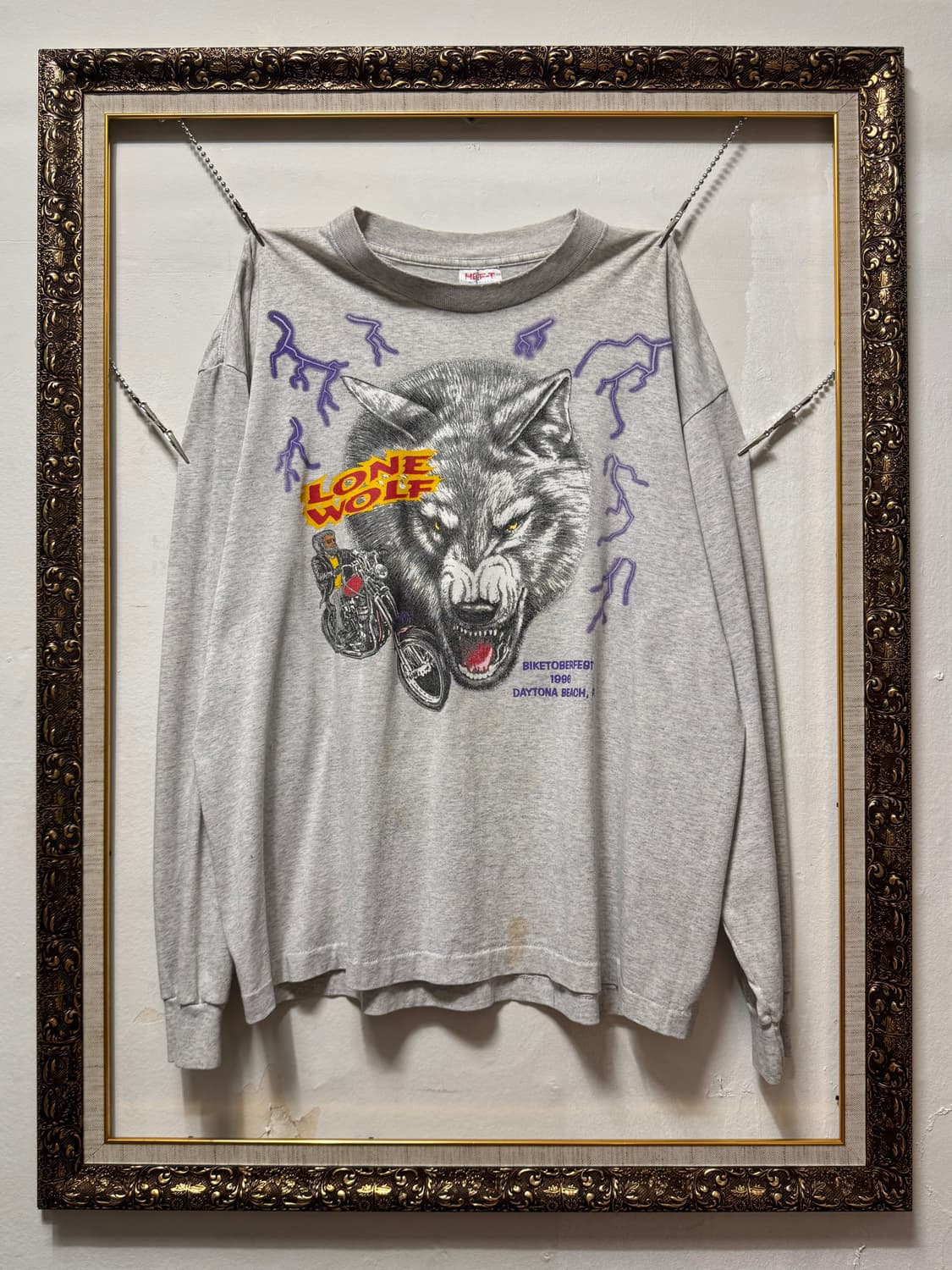 빈티지 90s BIKE WEEK WOLF 롱슬리브 상품이미지1