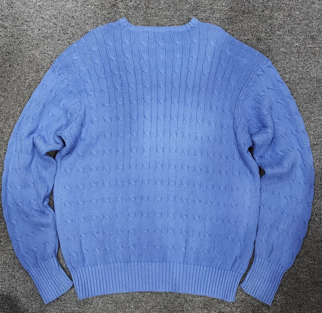 폴로 골프 폴로 랄프로렌 90s 크레스트 자수 케이블 니트 스웨터 XL 상품이미지2