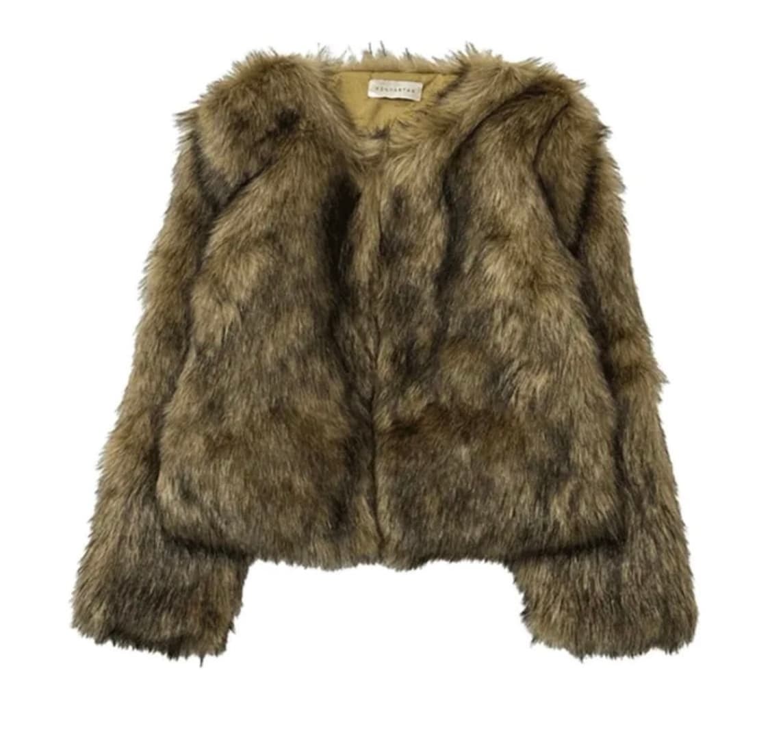 포하우스 고블린 퍼자켓 브라운 상품이미지1