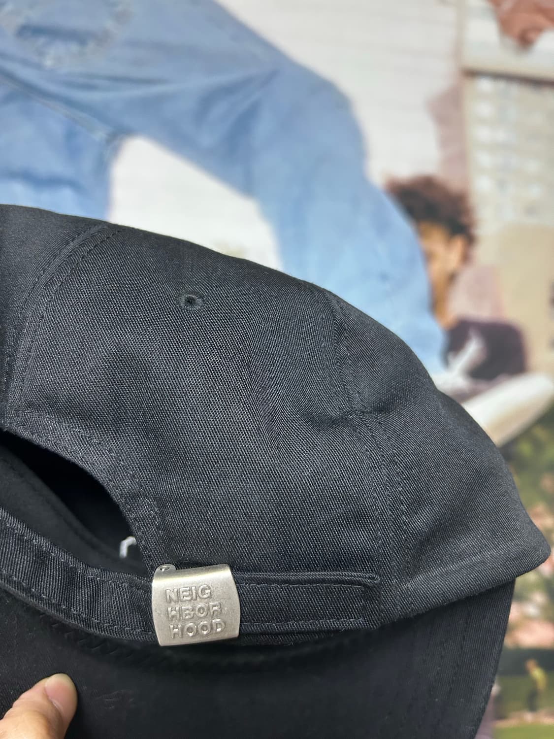 네이버후드 대드캡 검정 상품이미지3