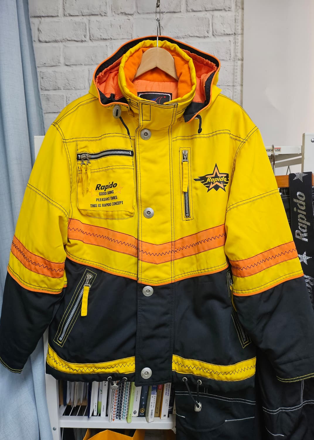 97년 무주 천주 라피도 빈티지 스키복 100/34 상하의세트 XD64 상품이미지3