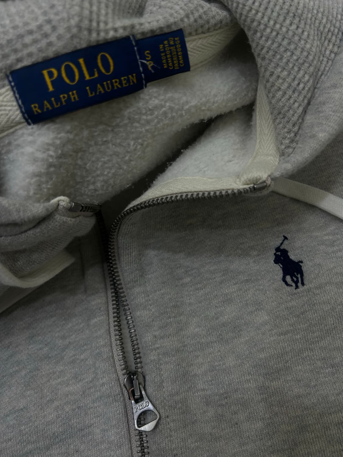 [S]폴로랄프로렌 후드집업/그레이/기모 상품이미지5