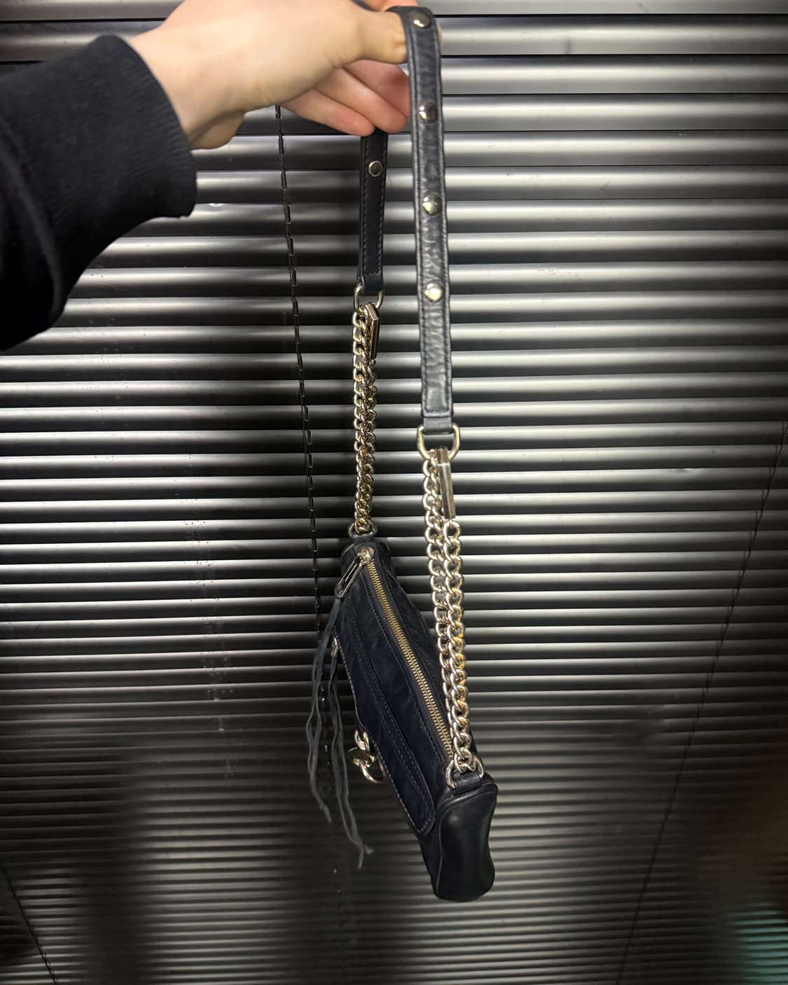 레베카밍코프 체인백 블랙 가죽 숄더백 토드백 크로스백 버클 고리 키링 상품이미지6