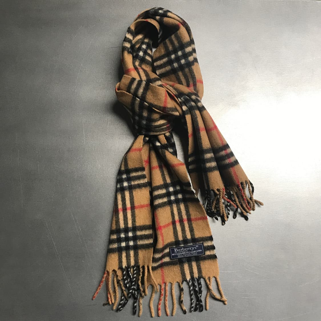 버버리 정품 캐시미어/램스울 머플러 베이지 상품이미지4