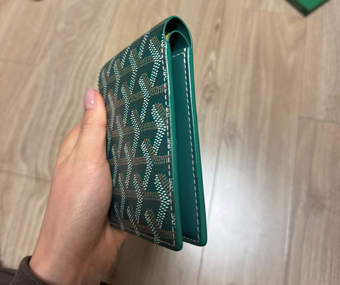 고야드 빅투아르 반지갑 그린 풀박스 상품이미지6