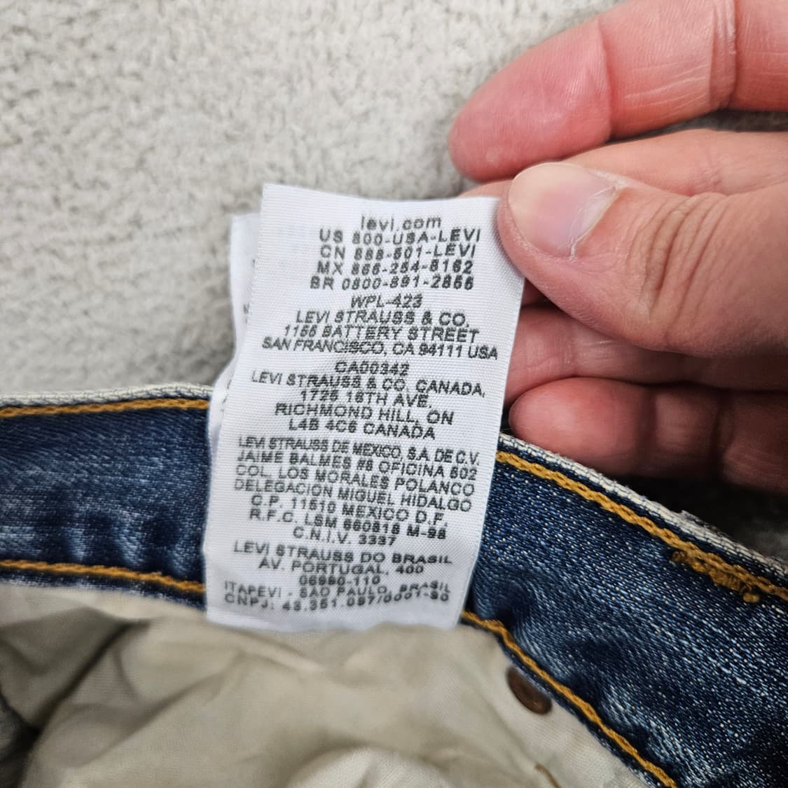 리바이스 501 데님 32 32 상품이미지7