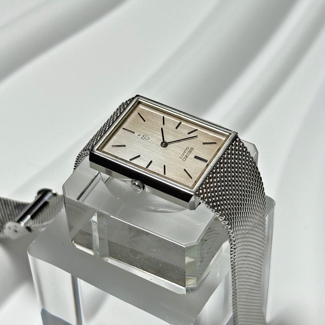 70s80s 빈티지 세이코 샤리오 쿼츠 메쉬 워치 상품이미지8