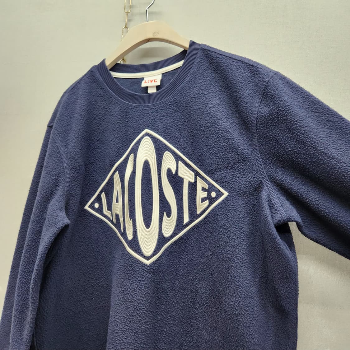 라코스테 라이브 빅로고 자수 후리스 맨투맨 상품이미지2